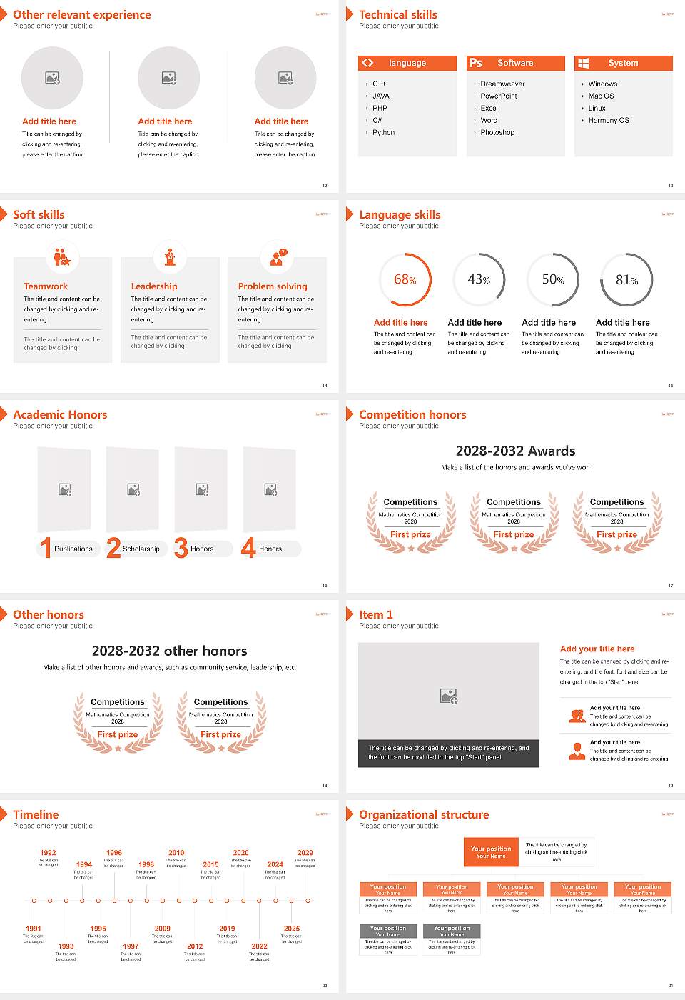 University of Jamestown Resume PPT Template16:9 ratio PPT effect preview image3