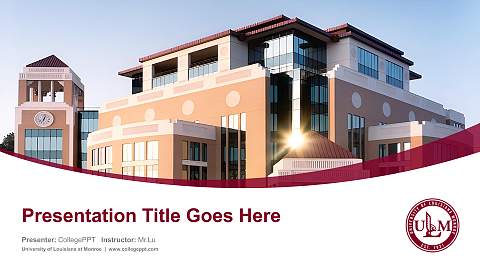 University of Louisiana at Monroe Course/Courseware Creation PPT Template
