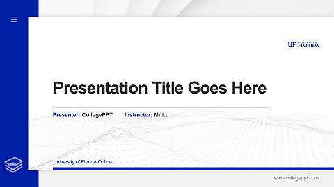 University of Florida-Online Thesis Proposal/Graduation Defense PPT Template