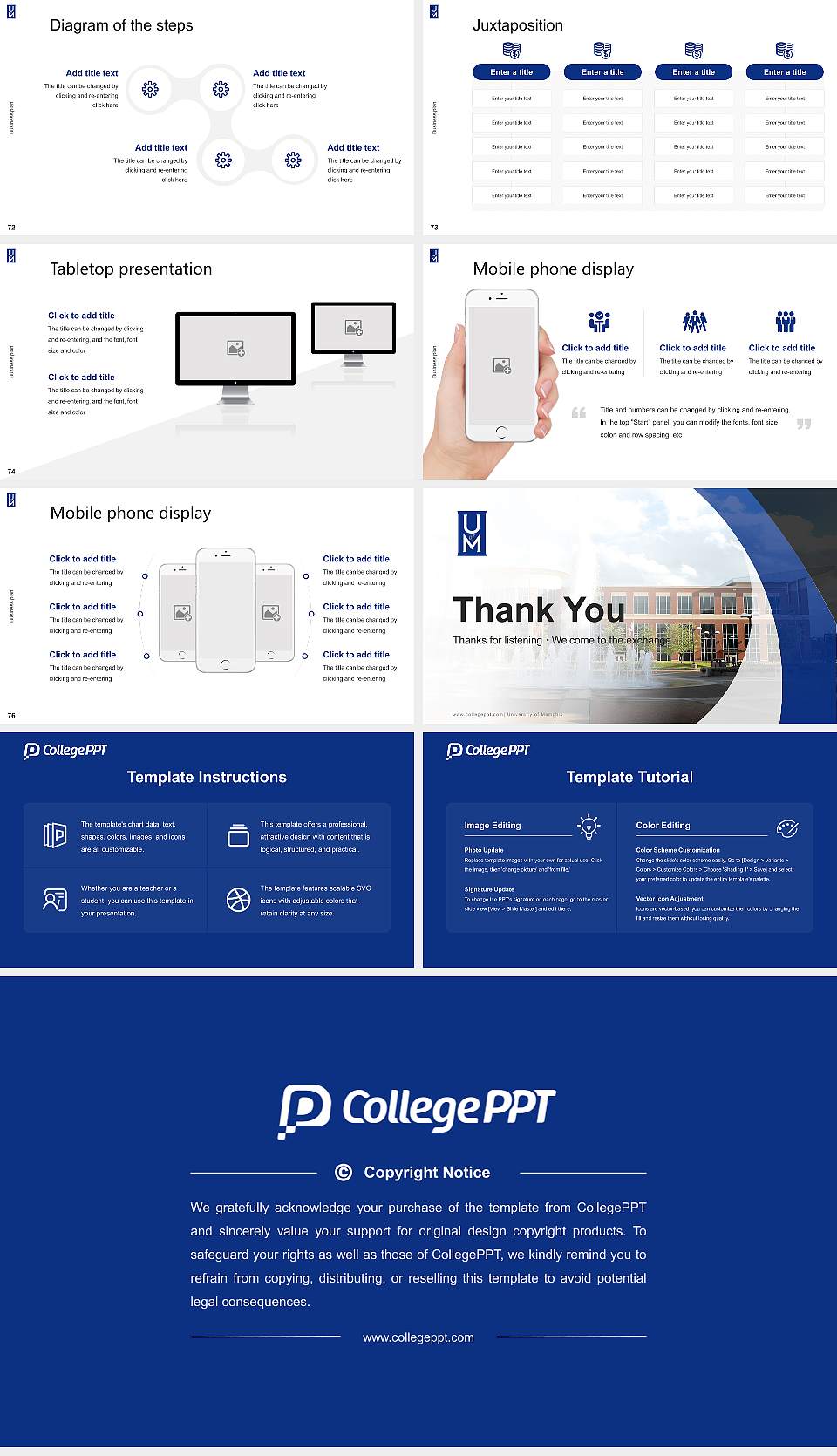 University of Memphis Competition/Entrepreneurship Contest PPT Template16:9 ratio PPT effect preview image9