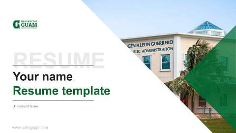 University of Guam Resume PPT Template