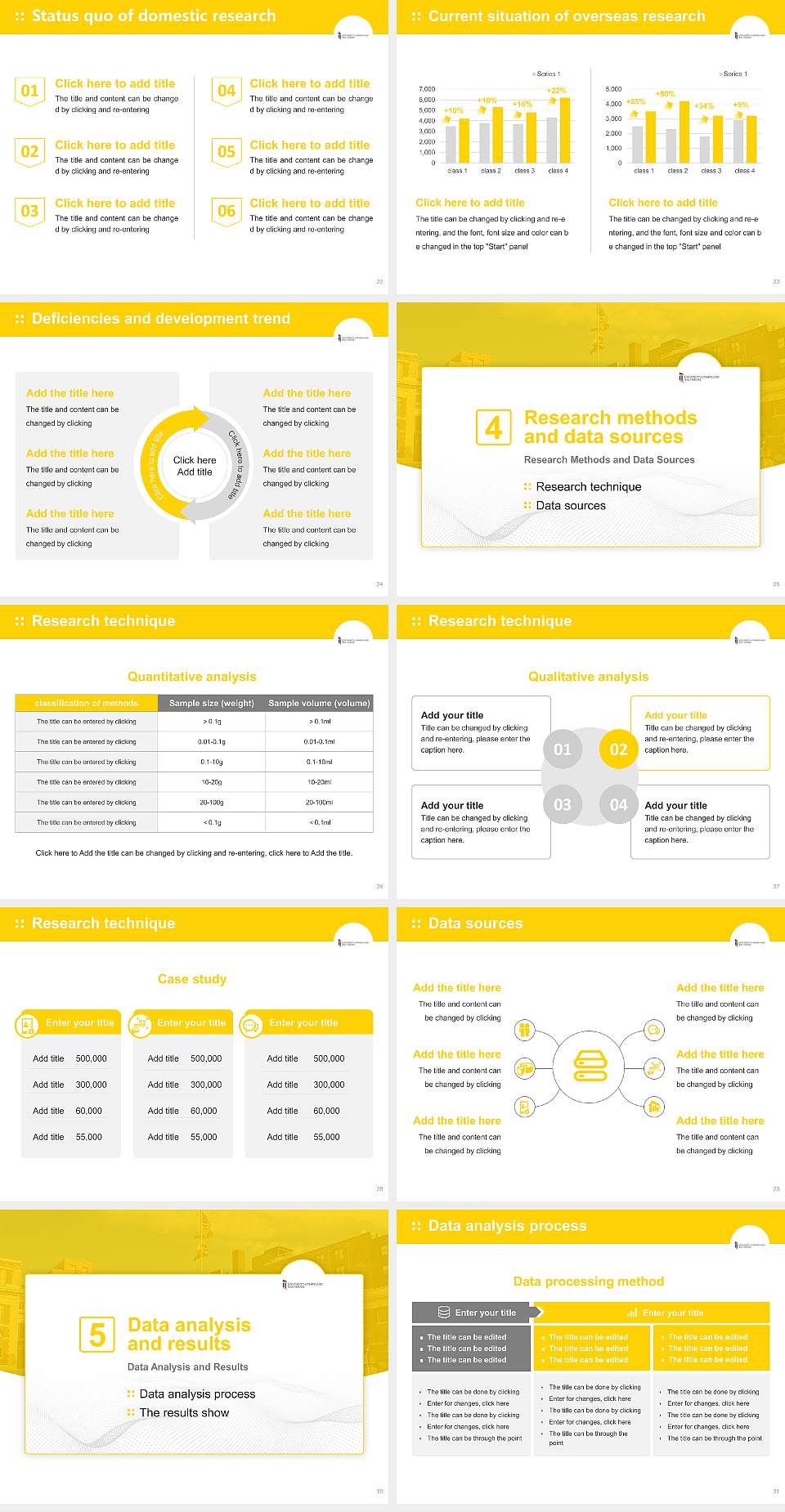 University of Maryland, Baltimore Graduation Thesis Defense PPT Template4:3 ratio PPT effect preview image4
