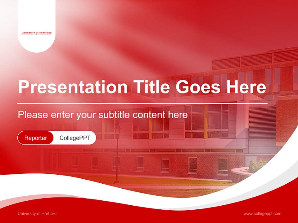 University of Hartford Lecture Sharing and Networking Event PPT Template4:3 ratio PPT effect preview image4