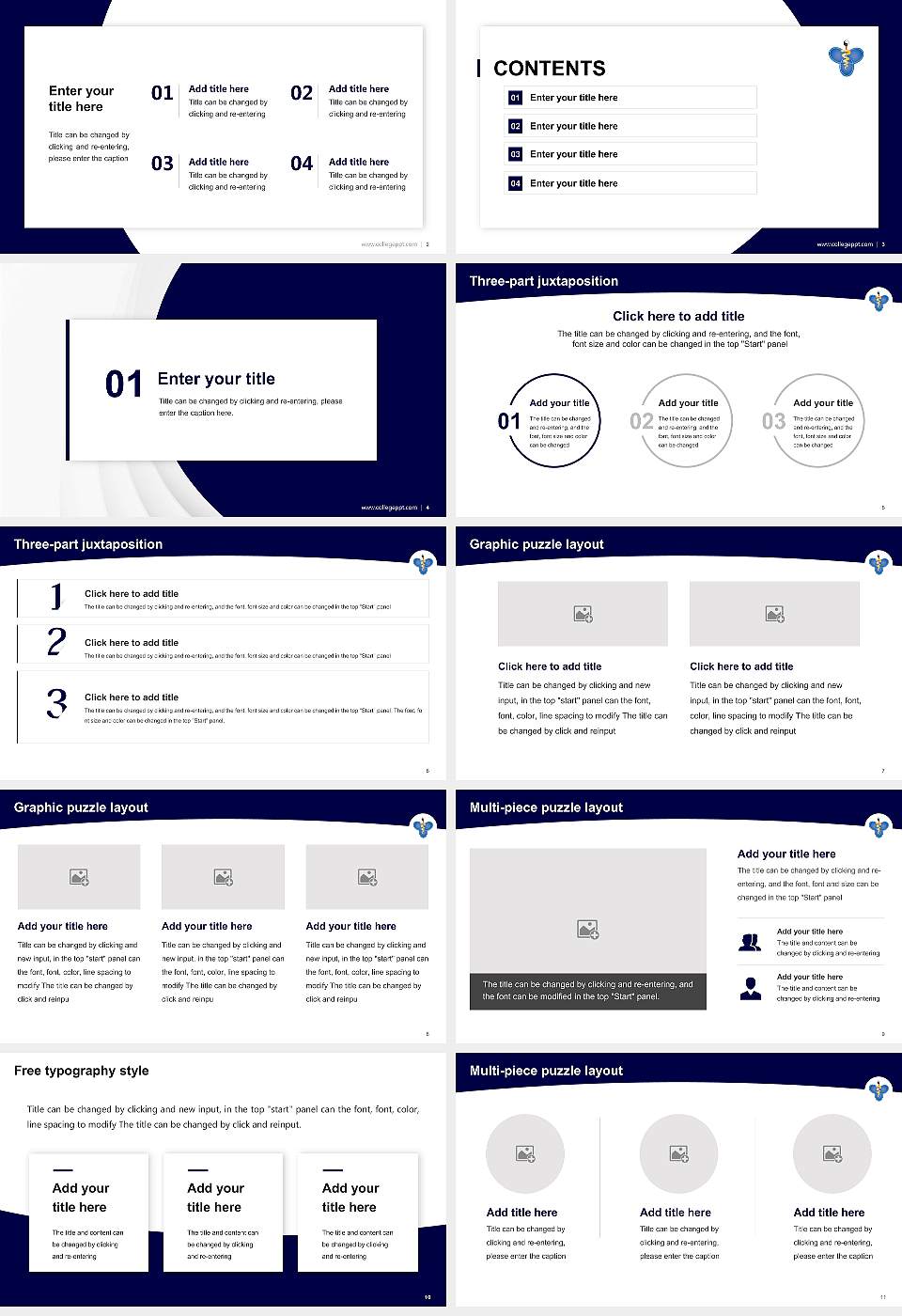 University of East-West Medicine Academic Presentation/Research Findings Report PPT Template16:9 ratio PPT effect preview image2