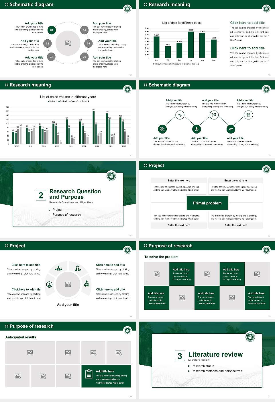 University of Hawaii at Manoa Graduation Thesis Defense PPT Template16:9 ratio PPT effect preview image3