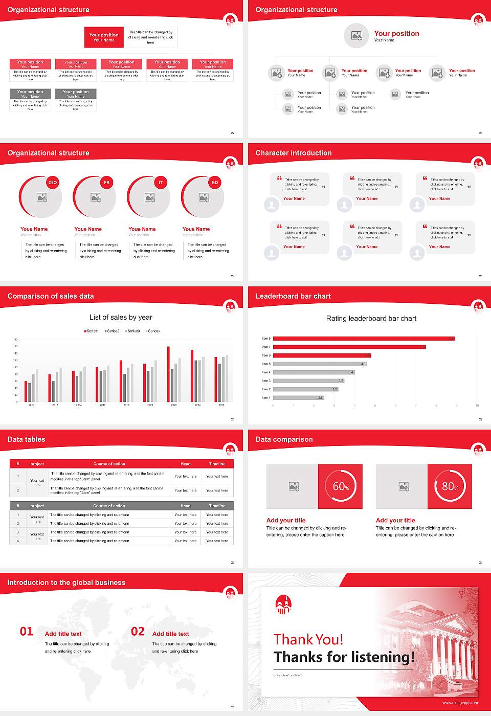University of Lynchburg Academic Presentation/Research Findings Report PPT Template16:9 ratio PPT effect preview image4