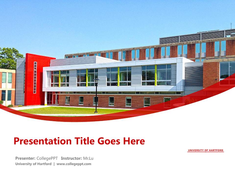 University of Hartford Course/Courseware Creation PPT Template4:3 ratio PPT effect preview image5
