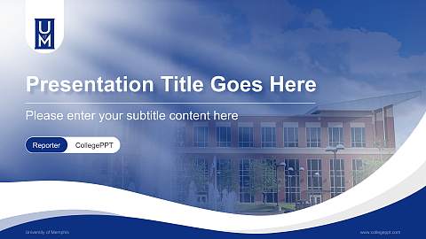 University of Memphis Lecture Sharing and Networking Event PPT Template