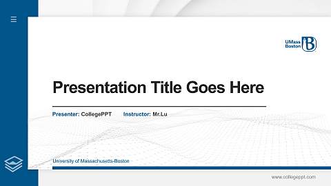 University of Massachusetts-Boston Thesis Proposal/Graduation Defense PPT Template