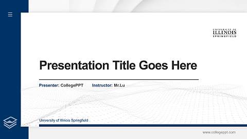 University of Illinois Springfield Thesis Proposal/Graduation Defense PPT Template
