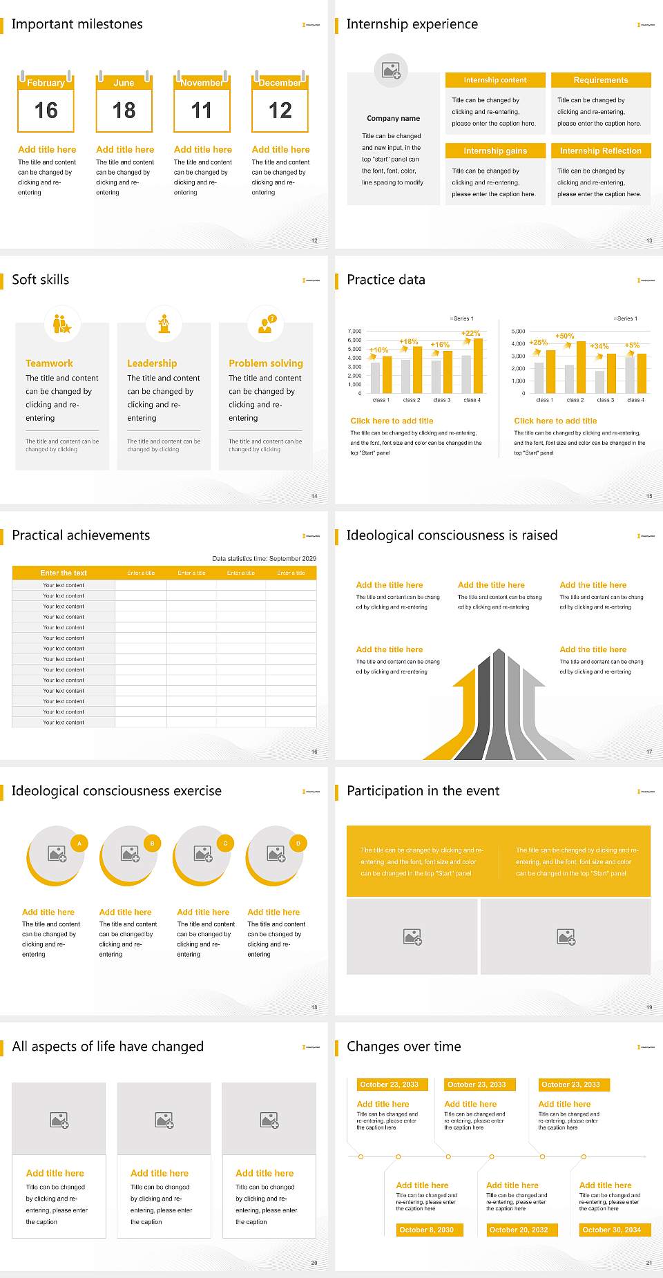 University of Idaho National Scholarship Defense PPT Template4:3 ratio PPT effect preview image3