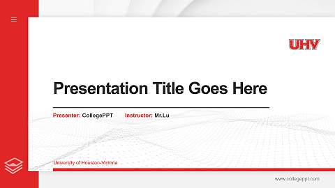 University of Houston-Victoria Thesis Proposal/Graduation Defense PPT Template