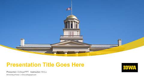 University of Iowa Course/Courseware Creation PPT Template