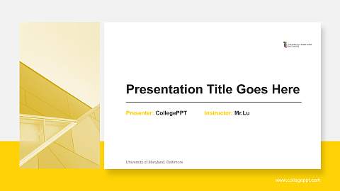 University of Maryland, Baltimore General Purpose PPT Template