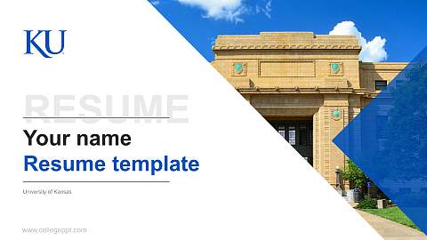 University of Kansas Resume PPT Template