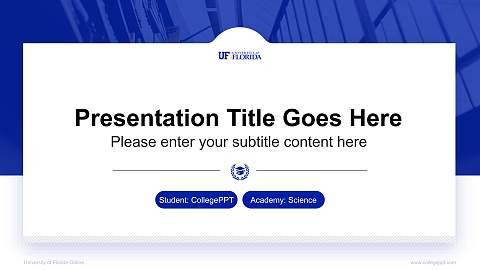 University of Florida-Online National Scholarship Defense PPT Template