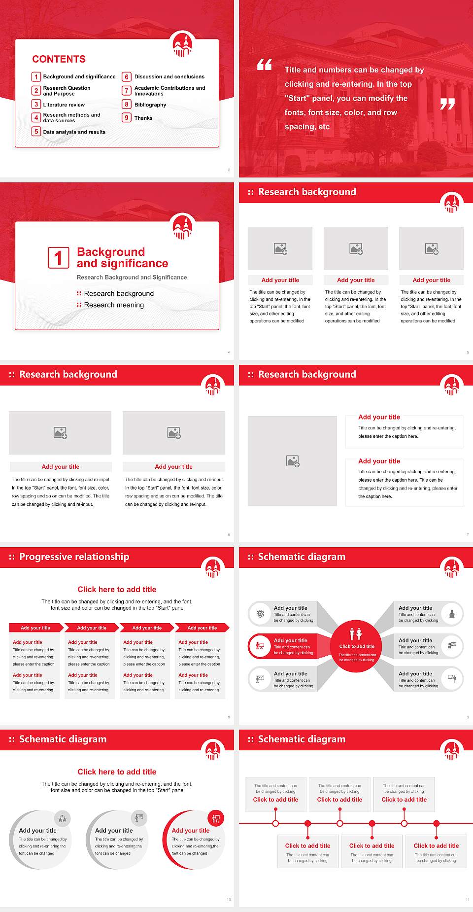University of Lynchburg Graduation Thesis Defense PPT Template4:3 ratio PPT effect preview image2