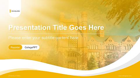 University of Idaho Lecture Sharing and Networking Event PPT Template