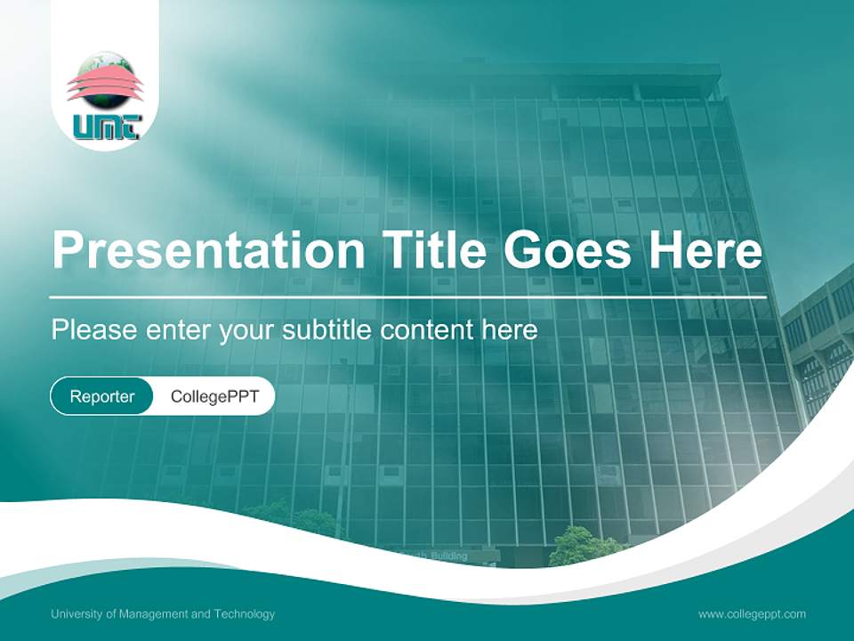 University of Management and Technology Lecture Sharing and Networking Event PPT Template4:3 ratio PPT effect preview image4