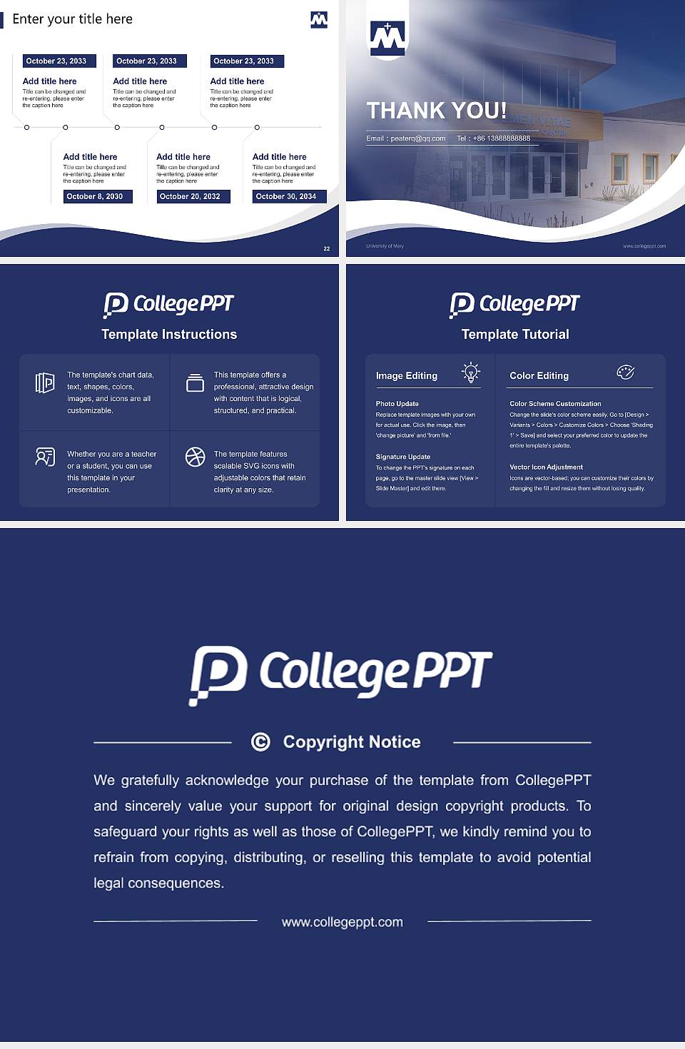 University of Mary Lecture Sharing and Networking Event PPT Template4:3 ratio PPT effect preview image4