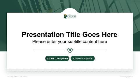 University of Maine at Fort Kent National Scholarship Defense PPT Template