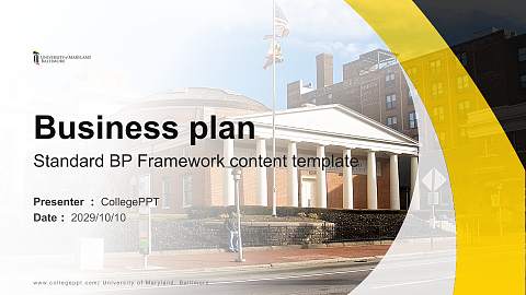 University of Maryland, Baltimore Competition/Entrepreneurship Contest PPT Template