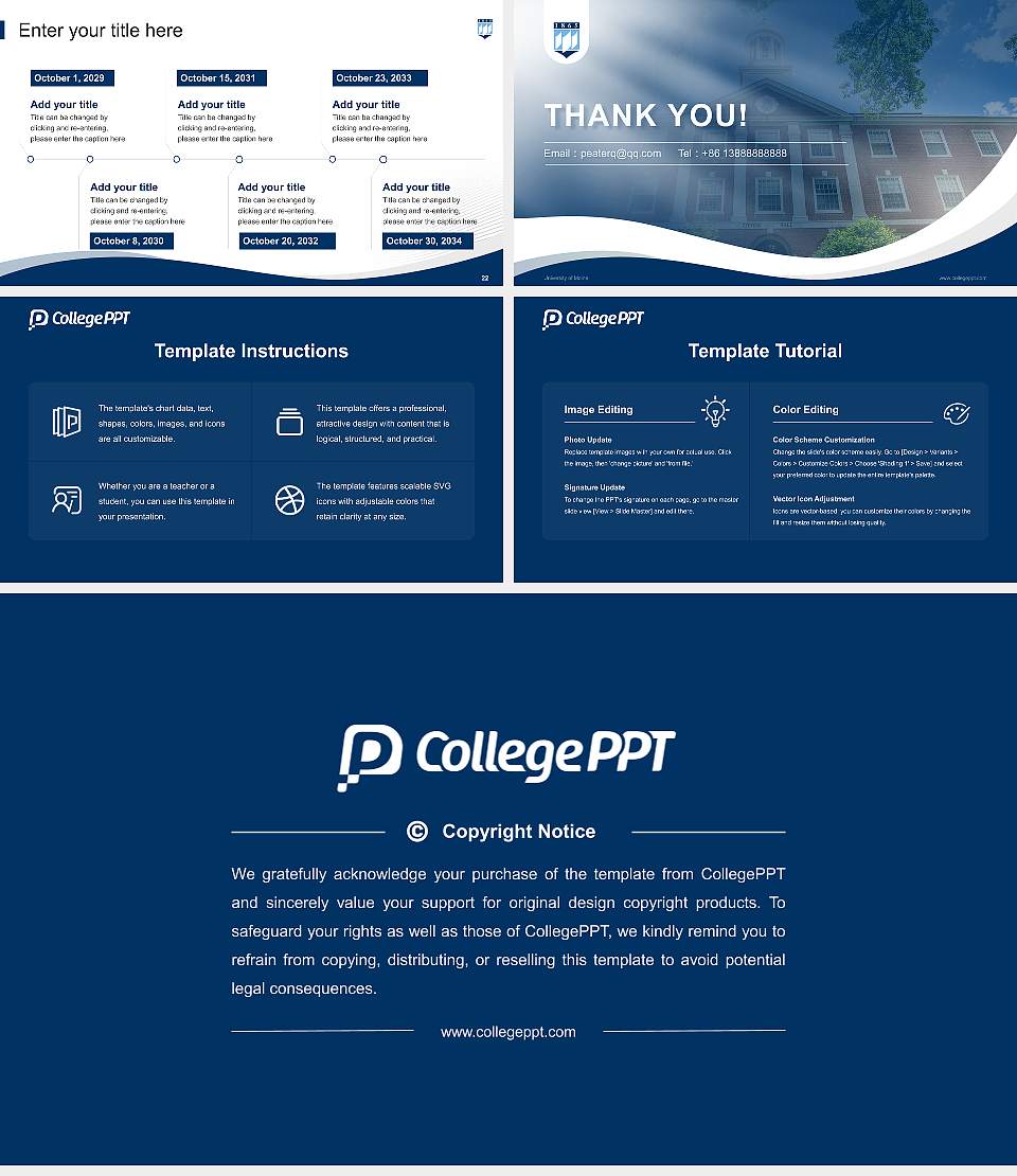 University of Maine Lecture Sharing and Networking Event PPT Template16:9 ratio PPT effect preview image4
