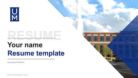 University of Memphis Resume PPT Template