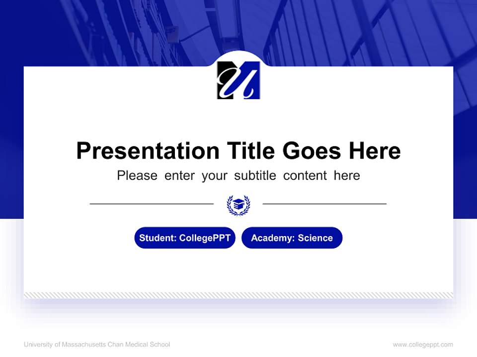 University of Massachusetts Chan Medical School National Scholarship Defense PPT Template4:3 ratio PPT effect preview image4