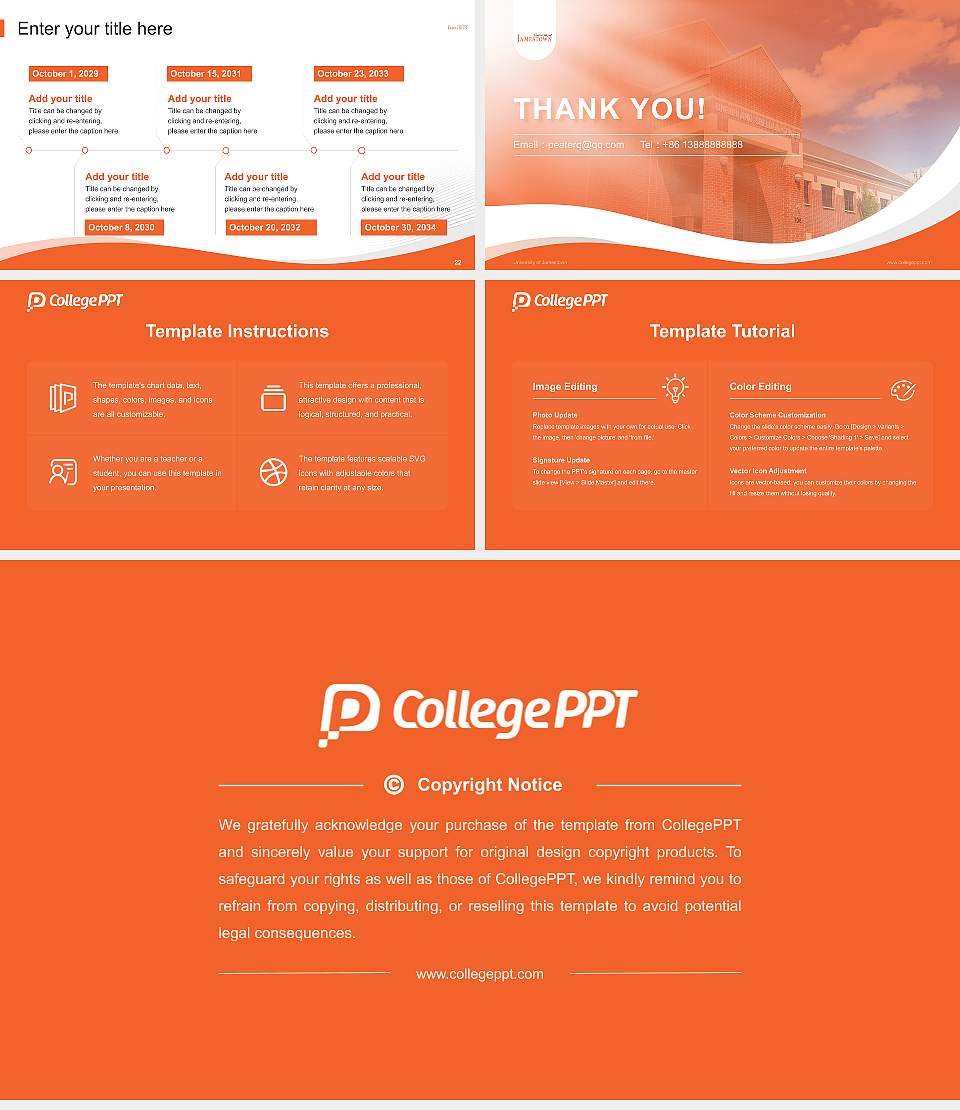 University of Jamestown Lecture Sharing and Networking Event PPT Template16:9 ratio PPT effect preview image4