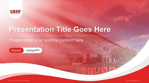 University of Houston-Victoria Lecture Sharing and Networking Event PPT Template