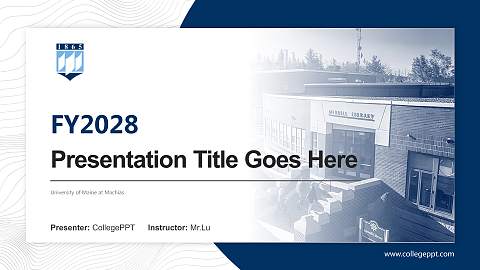 University of Maine at Machias Academic Presentation/Research Findings Report PPT Template