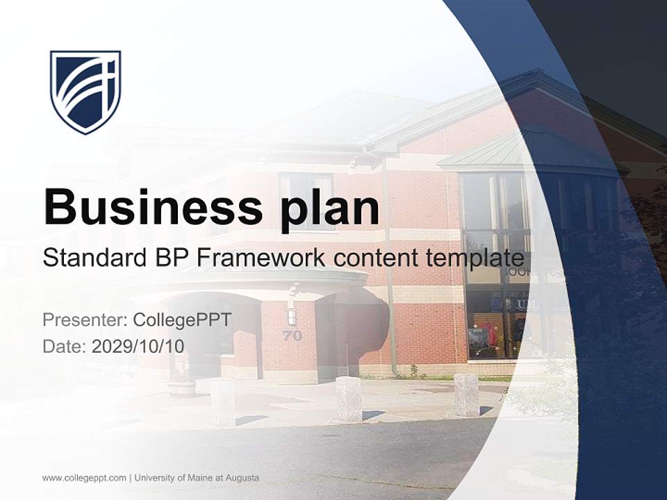 University of Maine at Augusta Competition/Entrepreneurship Contest PPT Template4:3 ratio PPT effect preview image9