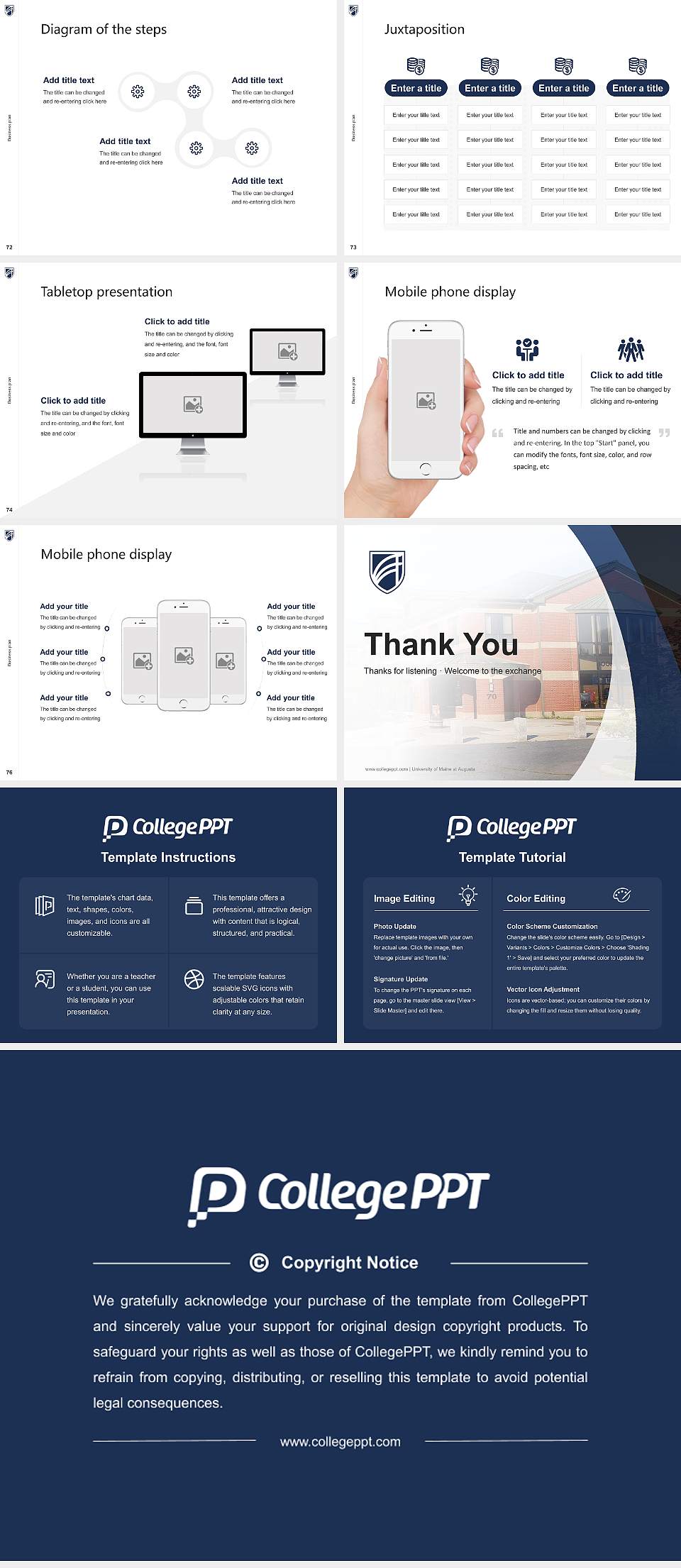 University of Maine at Augusta Competition/Entrepreneurship Contest PPT Template4:3 ratio PPT effect preview image9