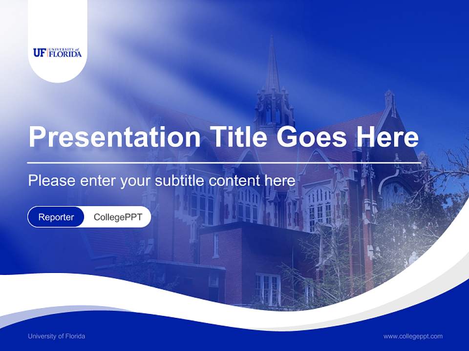 University of Florida Lecture Sharing and Networking Event PPT Template4:3 ratio PPT effect preview image4
