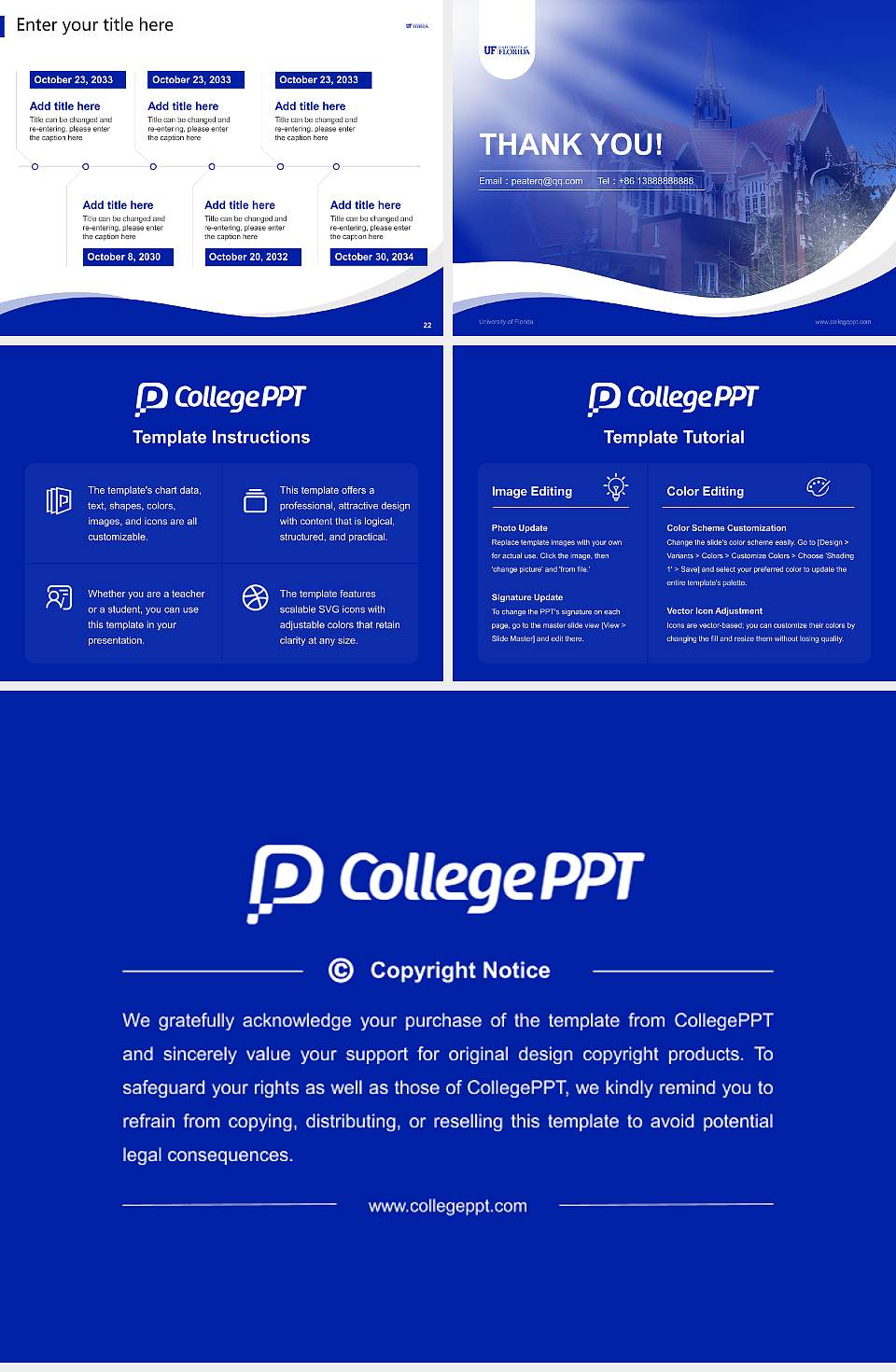 University of Florida Lecture Sharing and Networking Event PPT Template4:3 ratio PPT effect preview image4