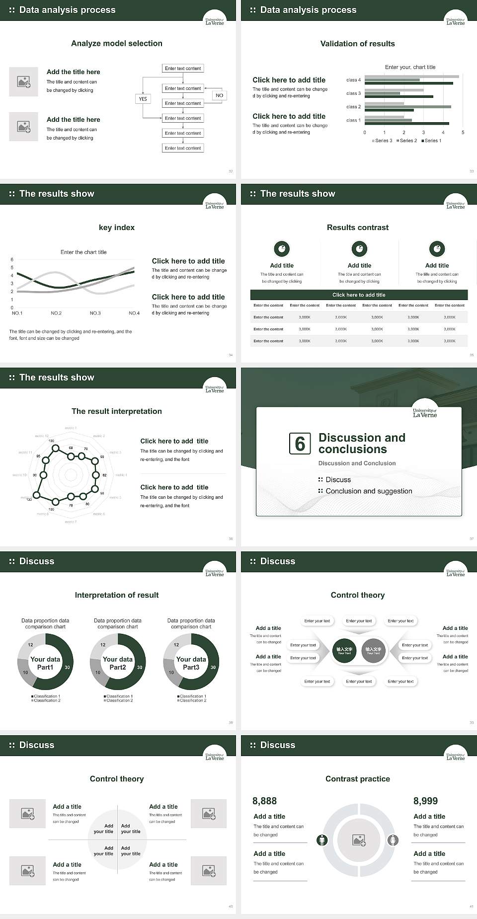 University of La Verne Graduation Thesis Defense PPT Template4:3 ratio PPT effect preview image5