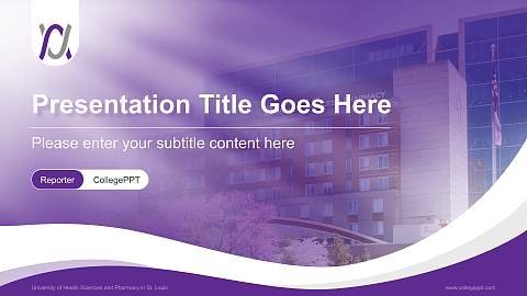 University of Health Sciences and Pharmacy in St. Louis Lecture Sharing and Networking Event PPT Template