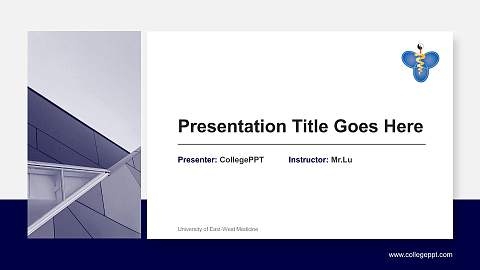 University of East-West Medicine General Purpose PPT Template