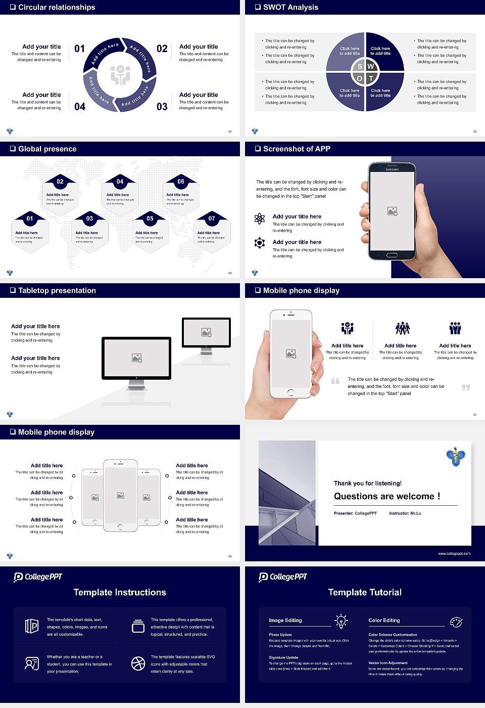University of East-West Medicine General Purpose PPT Template16:9 ratio PPT effect preview image5