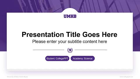 University of Mary Hardin-Baylor National Scholarship Defense PPT Template