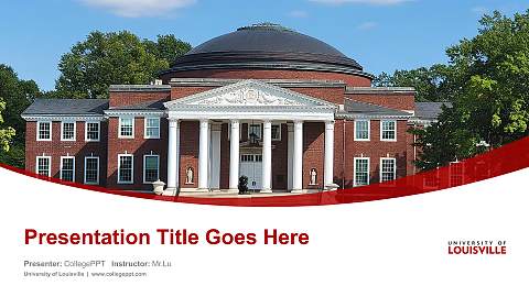 University of Louisville Course/Courseware Creation PPT Template