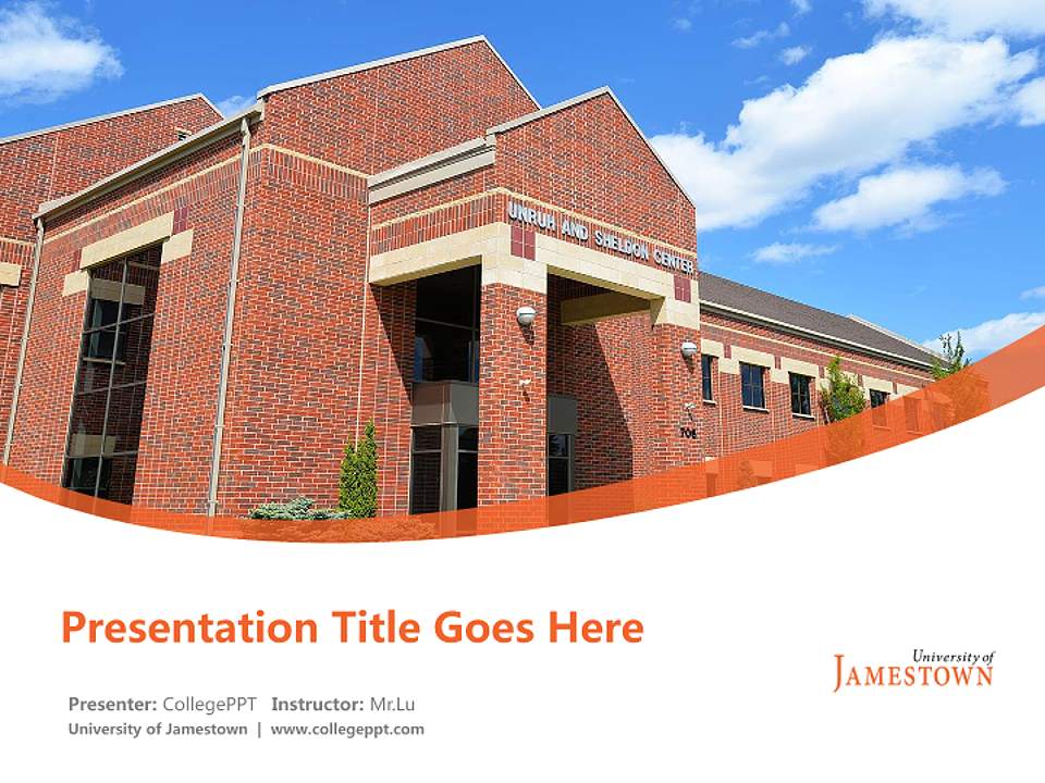 University of Jamestown Course/Courseware Creation PPT Template4:3 ratio PPT effect preview image5