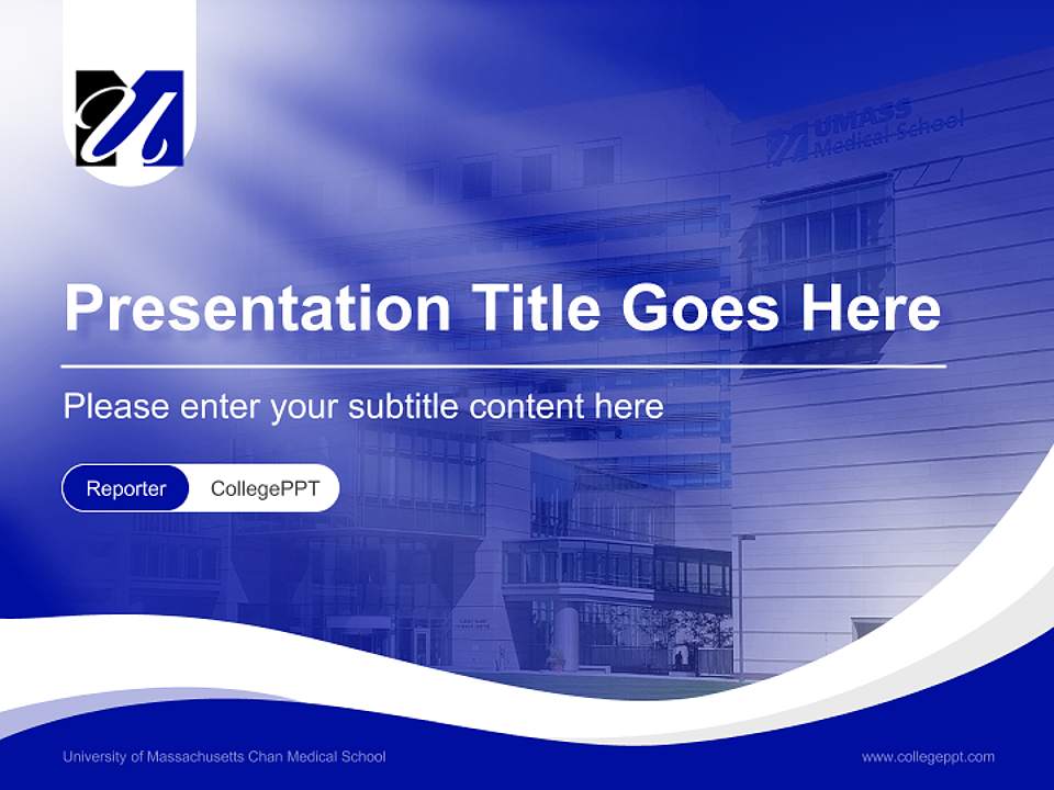 University of Massachusetts Chan Medical School Lecture Sharing and Networking Event PPT Template4:3 ratio PPT effect preview image4