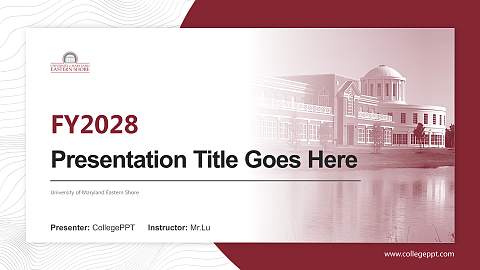 University of Maryland Eastern Shore Academic Presentation/Research Findings Report PPT Template