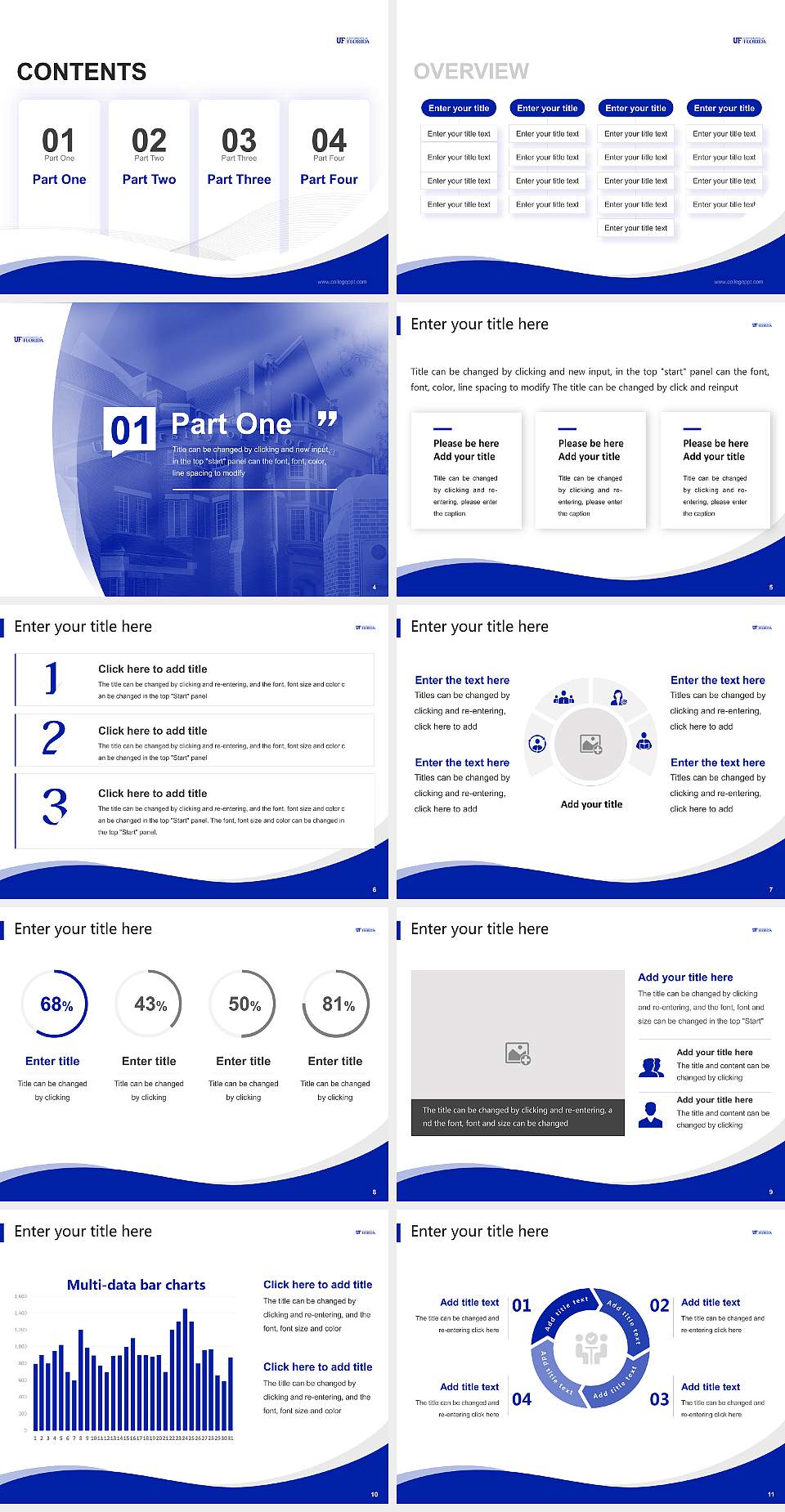 University of Florida-Online Lecture Sharing and Networking Event PPT Template4:3 ratio PPT effect preview image2