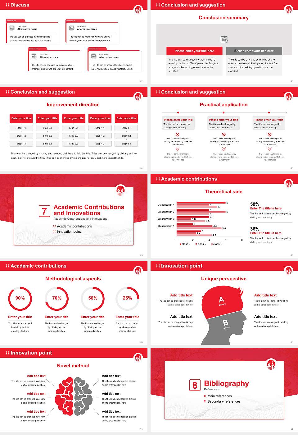 University of Lynchburg Graduation Thesis Defense PPT Template16:9 ratio PPT effect preview image6