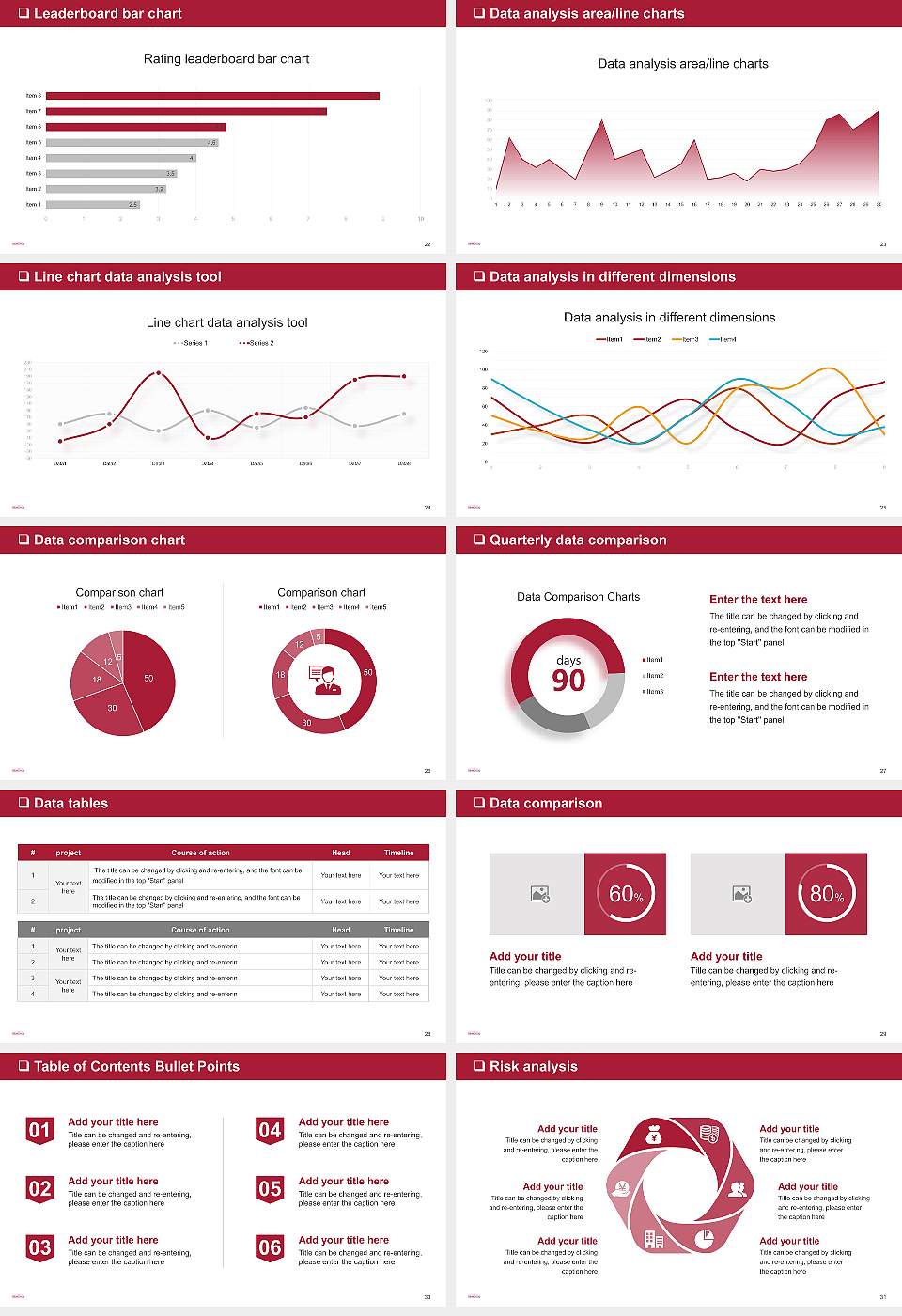 University of Indianapolis General Purpose PPT Template16:9 ratio PPT effect preview image4