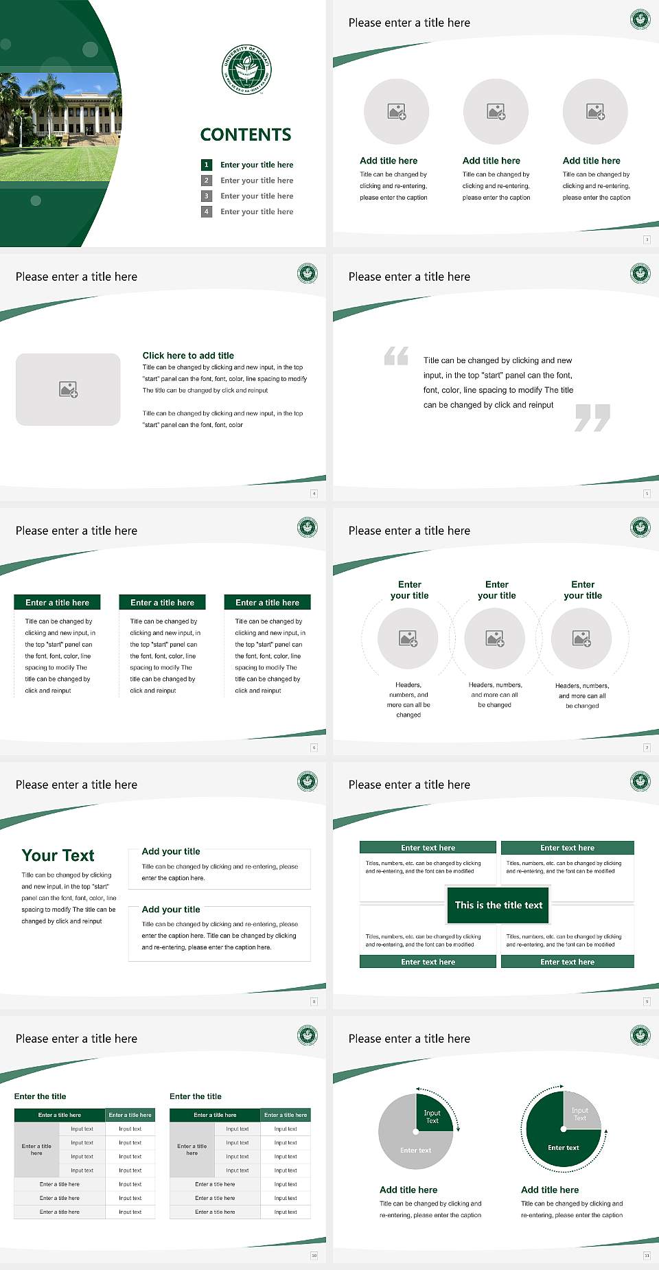 University of Hawaii at Manoa Course/Courseware Creation PPT Template4:3 ratio PPT effect preview image2