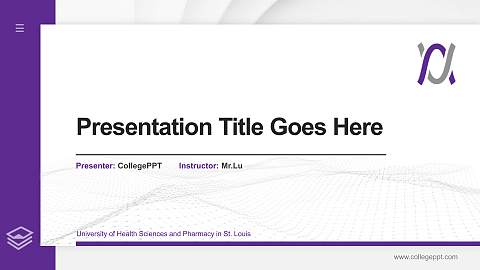 University of Health Sciences and Pharmacy in St. Louis Thesis Proposal/Graduation Defense PPT Template